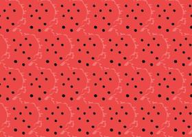 Vector texture background, seamless pattern. Hand drawn, red, black colors.