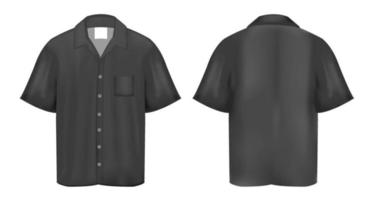 Black Polo shirt vector