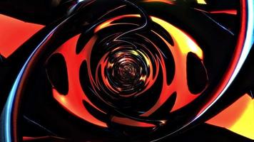 boucle vj tunnel vortex sci-fi lueur rouge-orange video