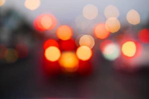 Bokeh traffic lights photo