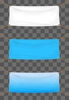 vinyl banners backdrop on transparent background vector