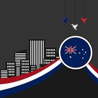 feliz día de australia 26 de enero plantilla de diseño. día de la Independencia vector