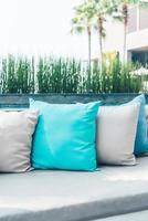 Pillows on sofa photo