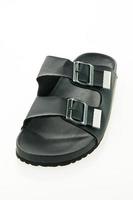 Men leather sandal and flip flop shoes photo