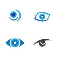 Eye care vector logo design, icon template