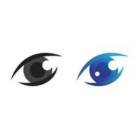 Eye care vector logo design, icon template