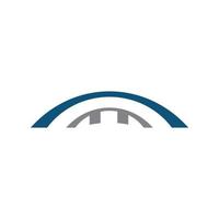 Bridge building Logo Design Template Vector Icon