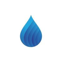 blue water drop Logo Template vector illustration design