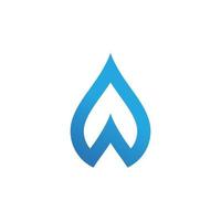 blue water drop Logo Template vector illustration design