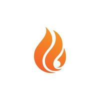 Fire flame logo vector illustration