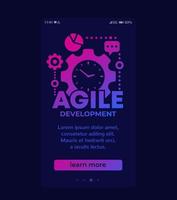 Agile software development, mobile vector design