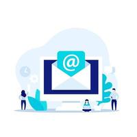 email service, electronic mail message vector concept