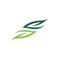 green leaf  logo nature  ecology vector