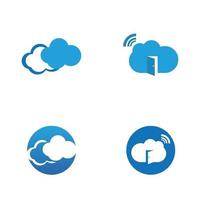 Cloud template vector