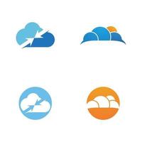 Cloud template vector