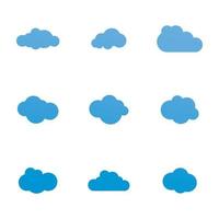 Cloud template vector