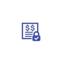 fixed costs icon on white vector