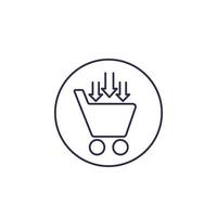 purchase order, commerce vector icon, line