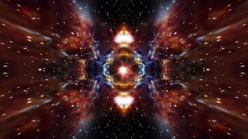 Rotating Mysterious Cosmic Star Field Kaleidoscope Portal video