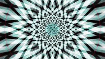 Light Green Psychedelic Kaleidoscope Pattern VJ Loop video