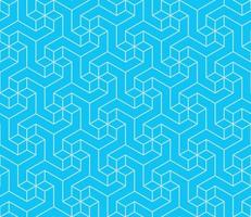 Geometric pattern with three-dimensional shape vector
