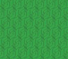 Hexagon pattern with three-dimensional shape vector