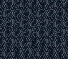 Hexagon pattern with three-dimensional shape vector