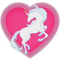 Cute fairy tale unicorn design vector