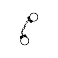 Handcuff Icon Isolated vector