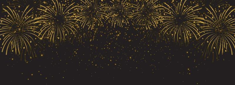 Gold light firework celebration. Vector Illustrator 10