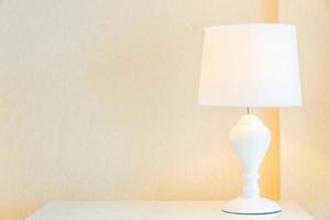 Lamp in bedroom photo