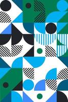 Bauhaus Style Abstract Geometric Pattern vector