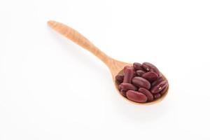 Red beans kidney isolated on white background photo