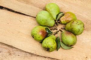 Group of pears on boards photo