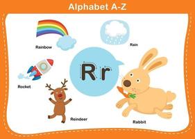 Alphabet Letter R vector illustration