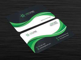 Creative And Corporate Business Card Design Template With Vector Format