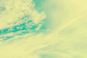 Vintage cloud on blue sky background photo