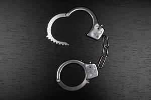 Handcuffs top view photo