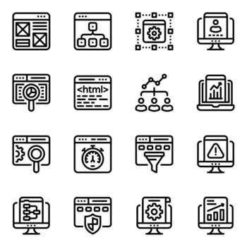 Website and Interface vector