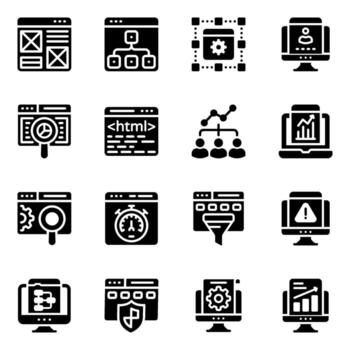 Website and Interface vector