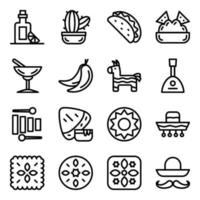 Mexican Traditions Elements vector