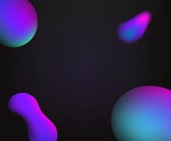 Abstract vector background with color bubbles and copy space