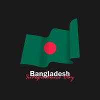 Vector of Independence Day with Bangladesh Flags.