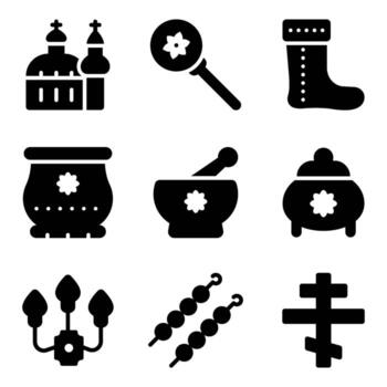Trendy Russian Elements vector