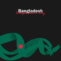 vector del día de la independencia con banderas de bangladesh.