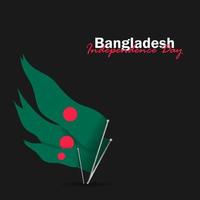 Vector of Independence Day with Bangladesh Flags.