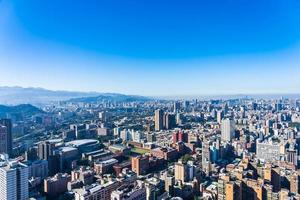 paisaje urbano de la ciudad de taipei, taiwán foto