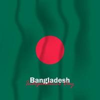 Vector of Independence Day with Bangladesh Flags.