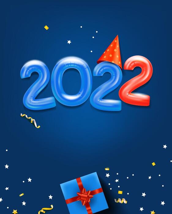 Happy New Year 2022 Vector Art, Icons, and Graphics for Free Download