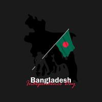 Celebration of Bangladesh national day on March 26 vector